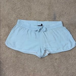 light blue shorts